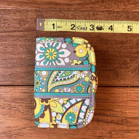 𝅺VERA Bradley Lemon Parfait Card Holder Wallet 100% Cotton Retired Pattern - Picture 6 of 7
